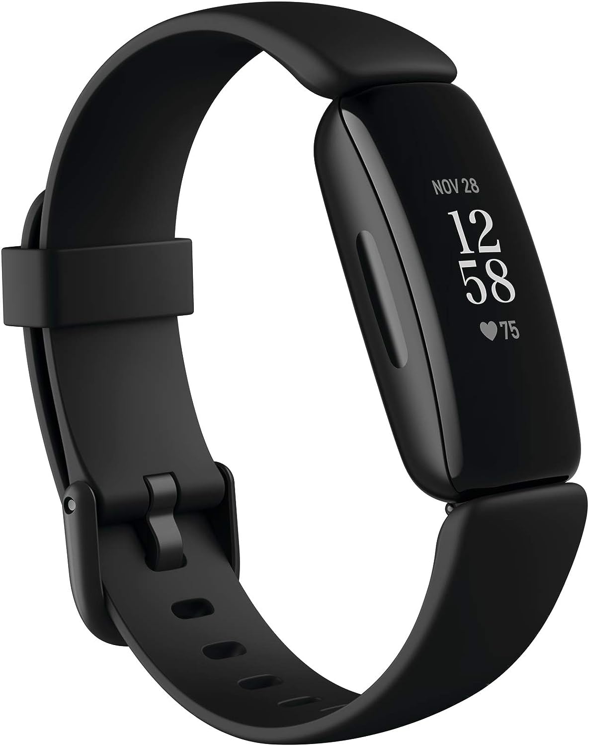 MPK Inspire 2 Health & Fitness Tracker with a Free 1-Year Fitbit Premium Trial, 24/7 Heart Rate, Black/Black, One Size (S & L Bands Included)